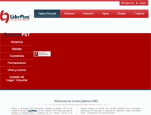 Tablet Screenshot of liderplast.com